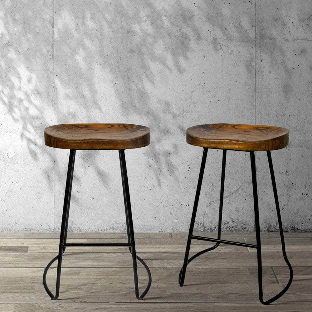 2x Bar Stools Tractor Seat 65cm