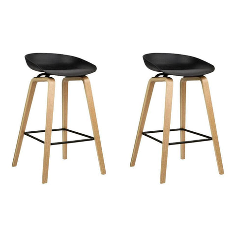 2x Bar Stools Wooden