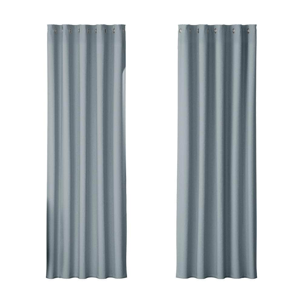 2X Blockout Curtains Blackout Window Curtain Eyelet 180x213cm