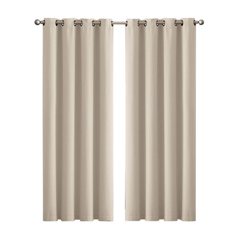 2x Blockout Curtains Panels 3 Layers Eyelet