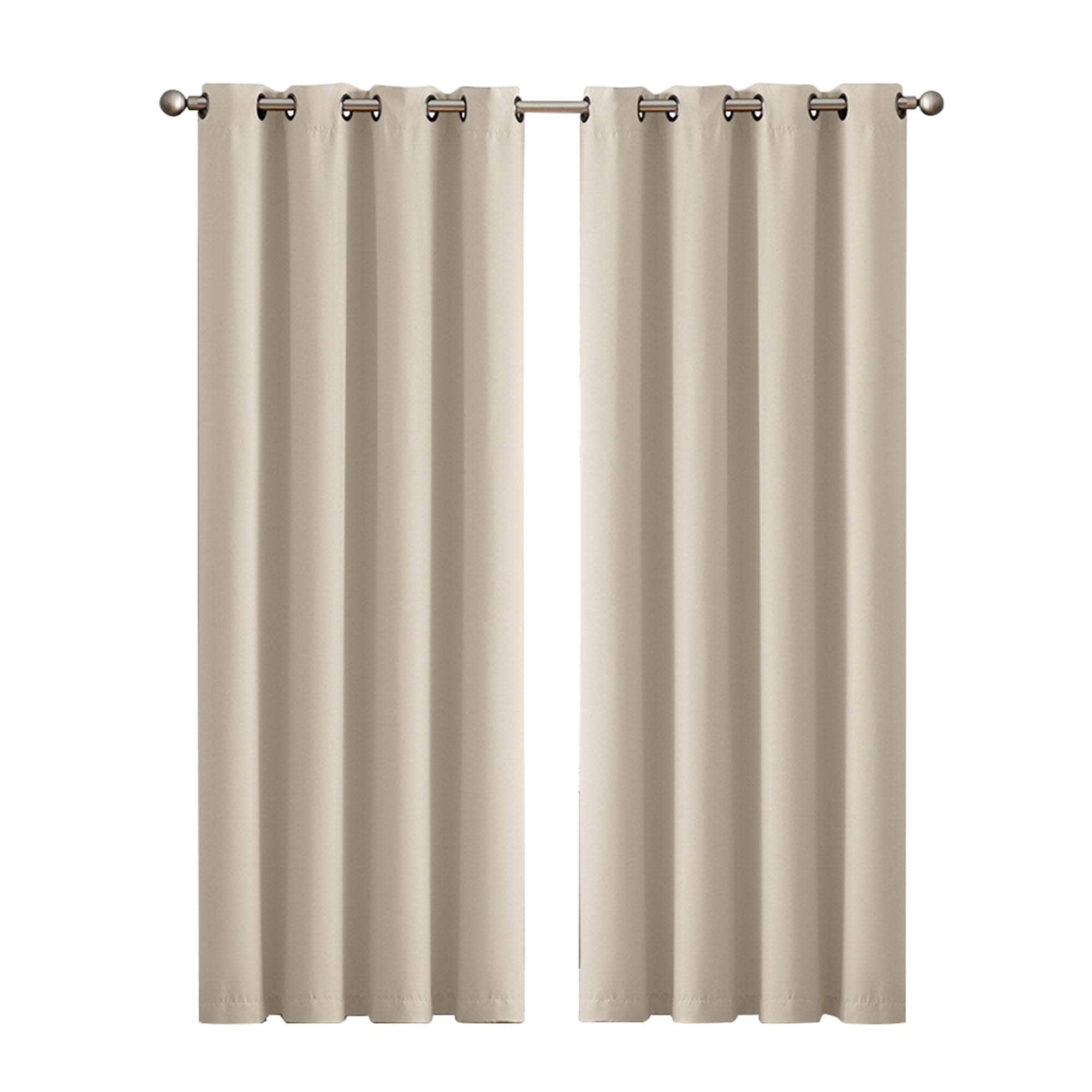 2x Blockout Curtains Panels 3 Layers Eyelet