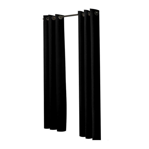 2x Blockout Curtains Panels 3 Layers-Black