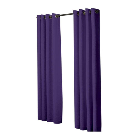 2x Blockout Curtains Panels 3 Layers Purple