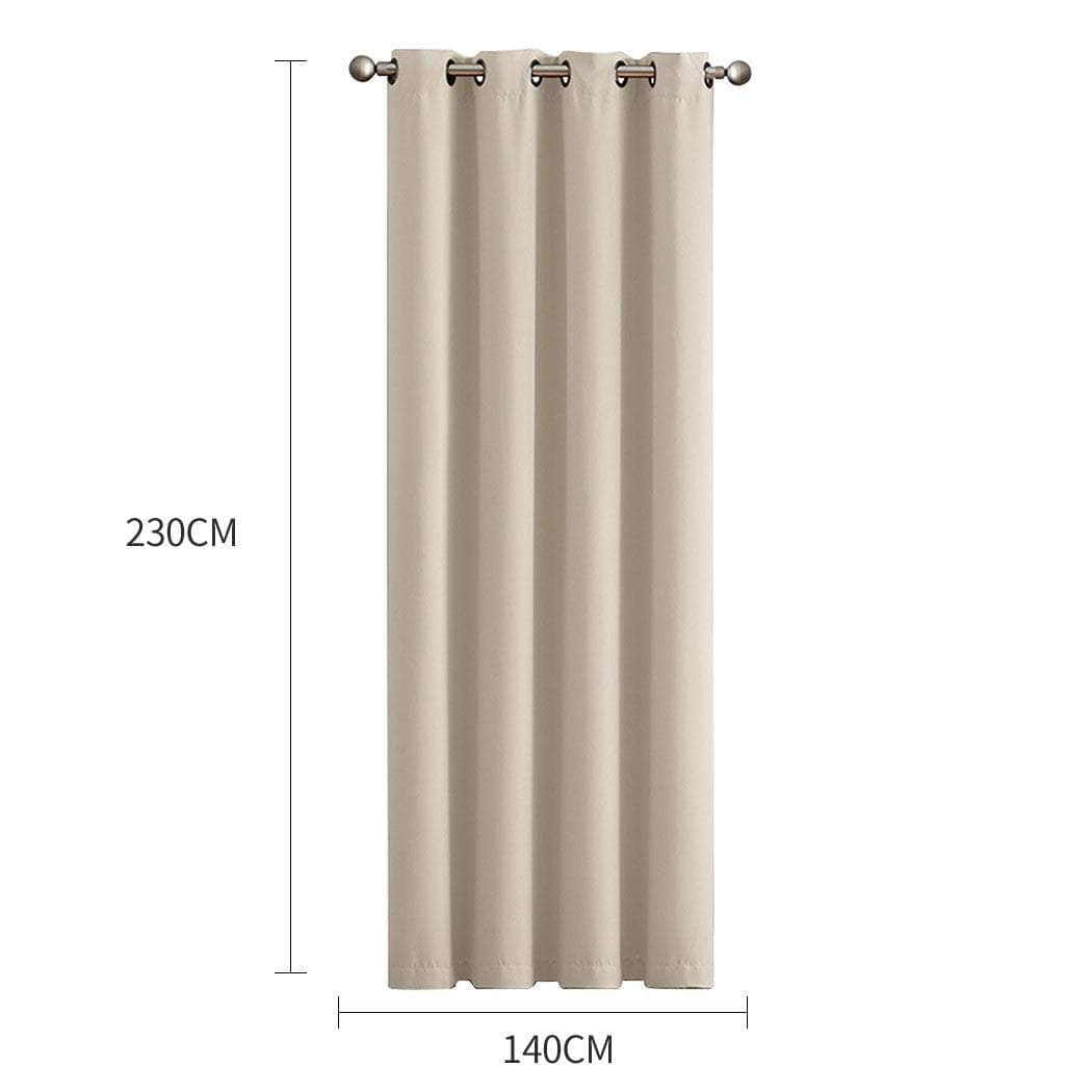 2x Blockout Curtains Panels 3 Layers - Stylish