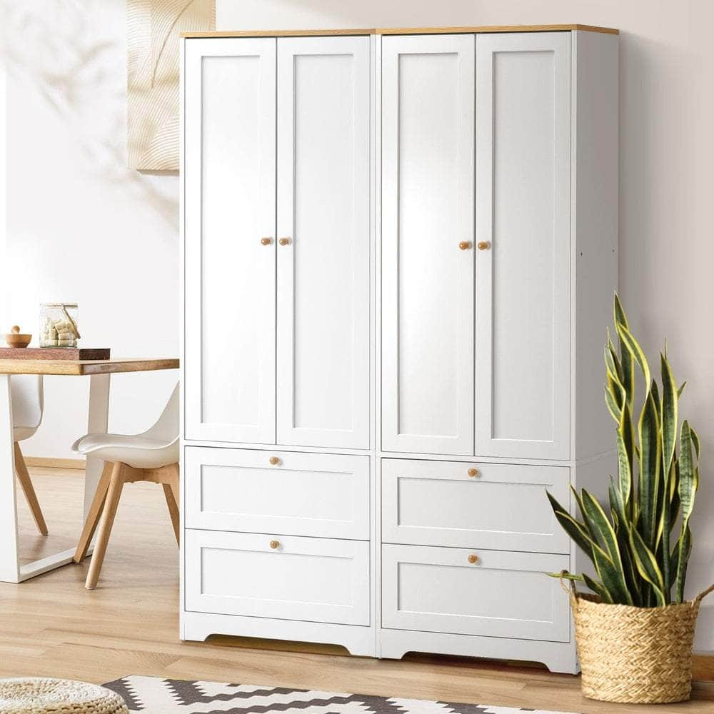 2x Buffet Sideboard Storage Cabinet Cupboard Hallway Wardrobe