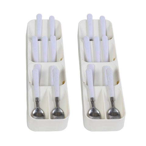 2x Cutlery Organiser Drying Tray Kitchen