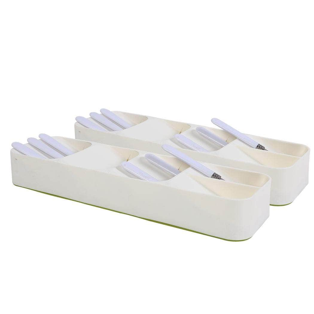 2x Cutlery Organiser Drying Tray Kitchen