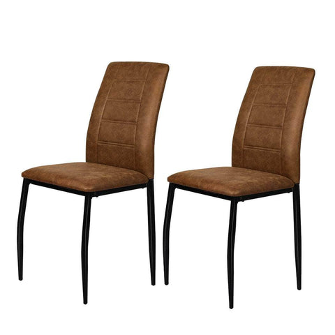 2x Dining Chairs Leathaire Kitchen