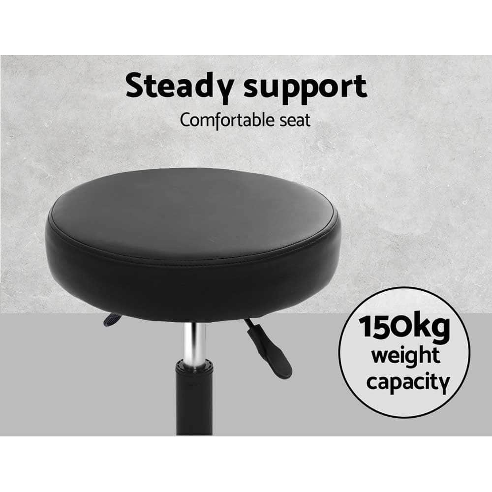 2X Salon Stool Round Swivel Chair