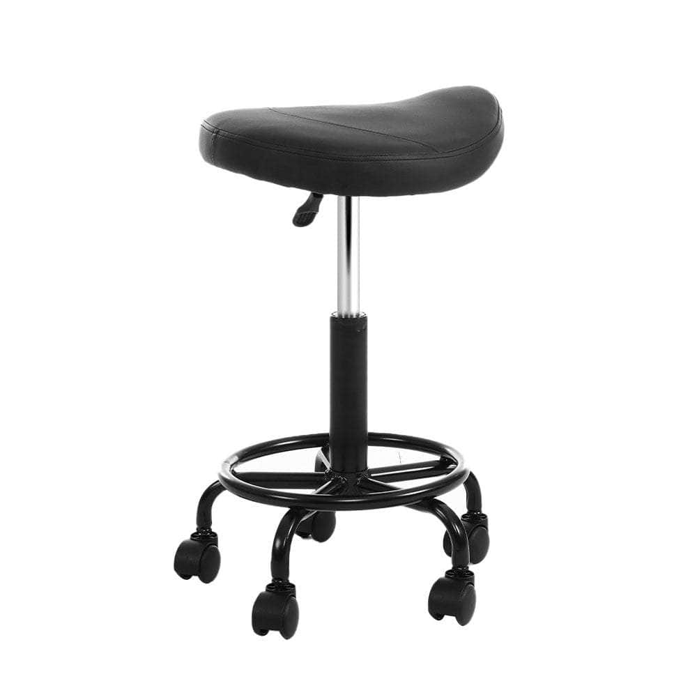 2X Salon Stool Saddle Swivel Chair