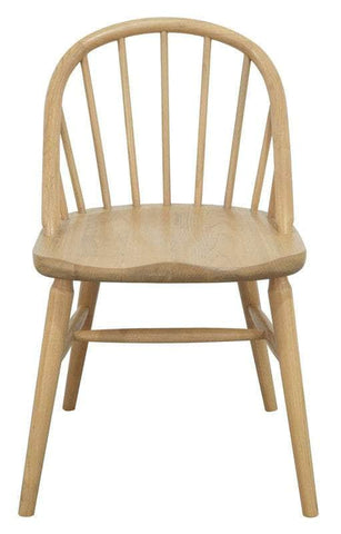 2x Solid Oak Dining Chair - (Black)