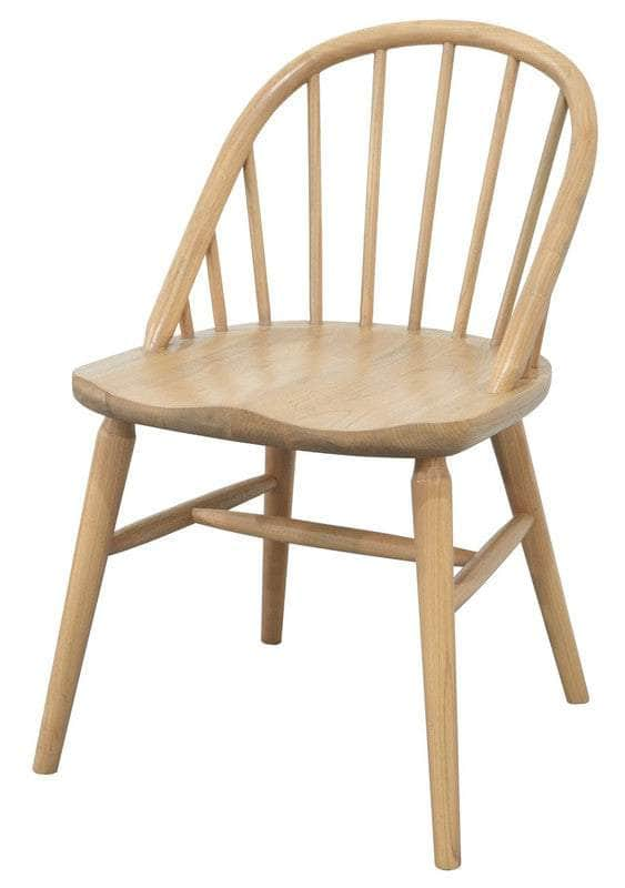 2x Solid Oak Dining Chair - (Black)