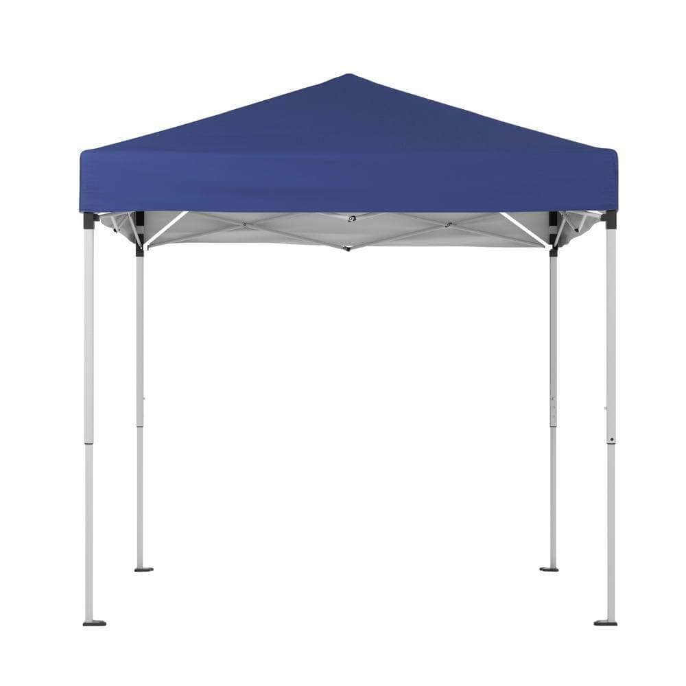 2x2m Gazebo Marquee Outdoor Shade w/ Base Pods Blue/Grey