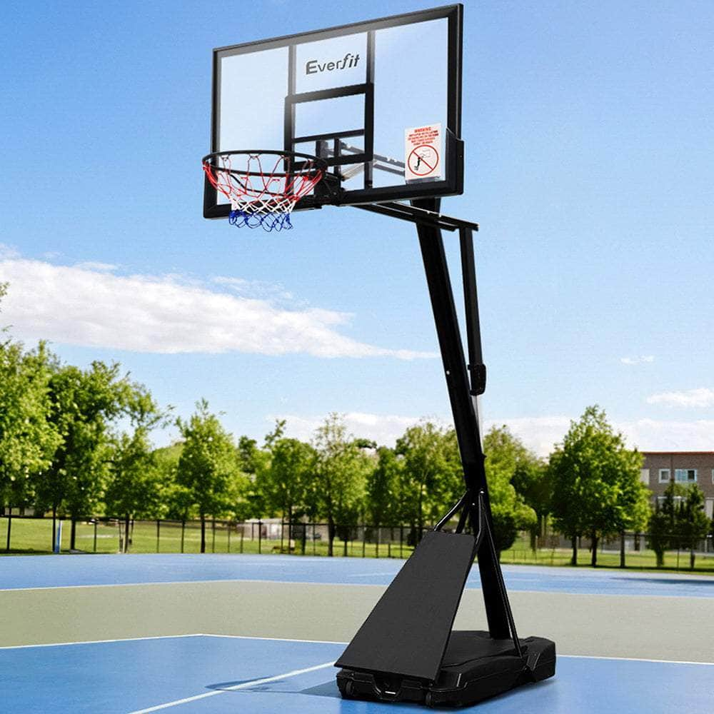 3.05M Basketball Hoop Stand System Adjustable Height Portable Black Pro