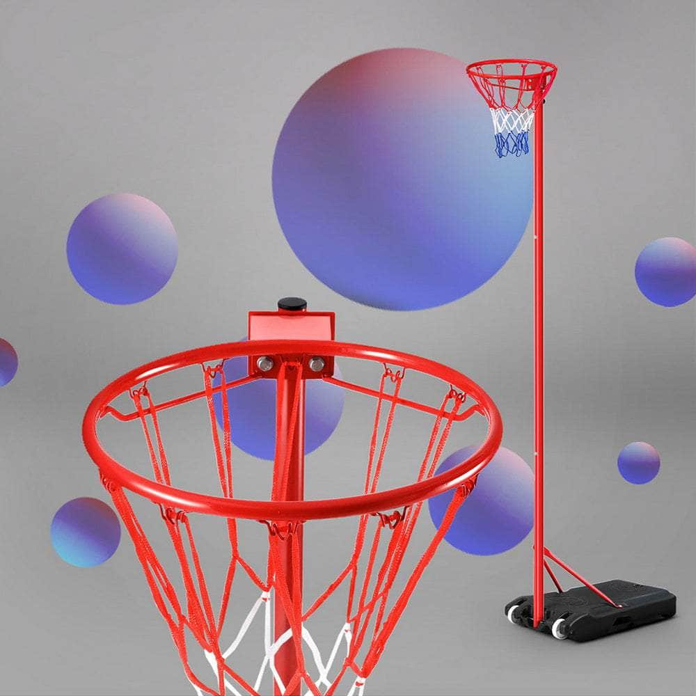 3.05M Netball Hoop Basketball Stand System Net Ring