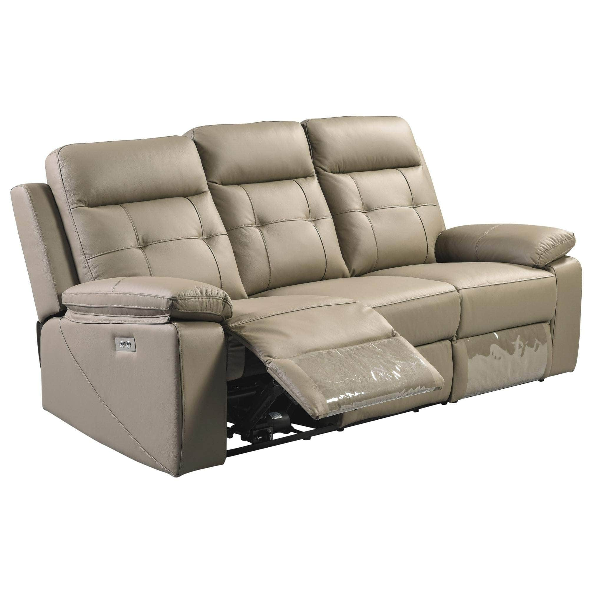 3 + 1 Seater Electric Recliner Sofa Genuine Leather Home Theater Lounge