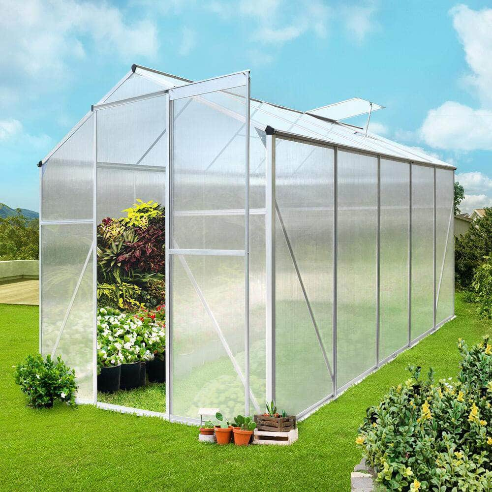 3.1x1.9M Greenhouse Retreat: Aluminium Elegance