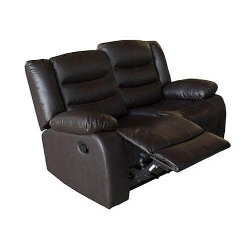 3+2+1 Seater Recliner Sofa In Leather Lounge Couch In Black