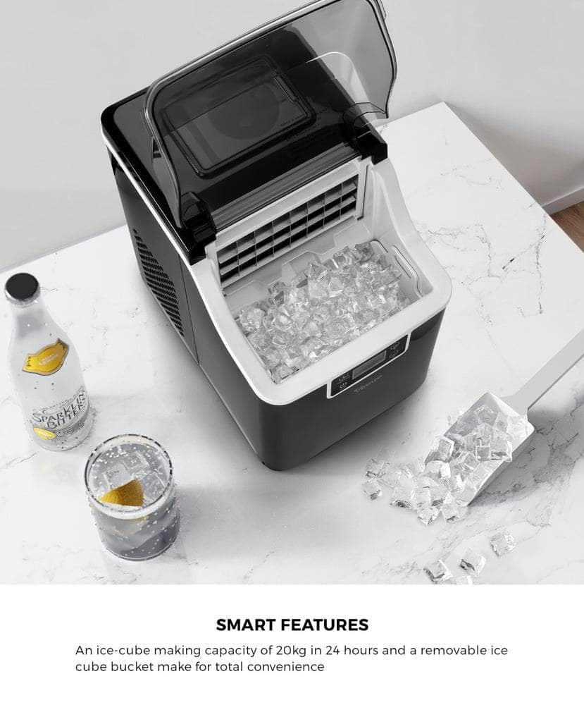 3.2L Portable Ice Maker with Ice Cube Scoop Stainless