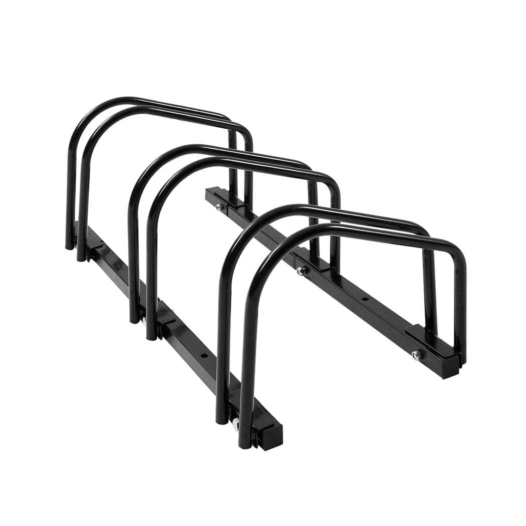 3 Bike Floor Parking Rack Bikes Stand