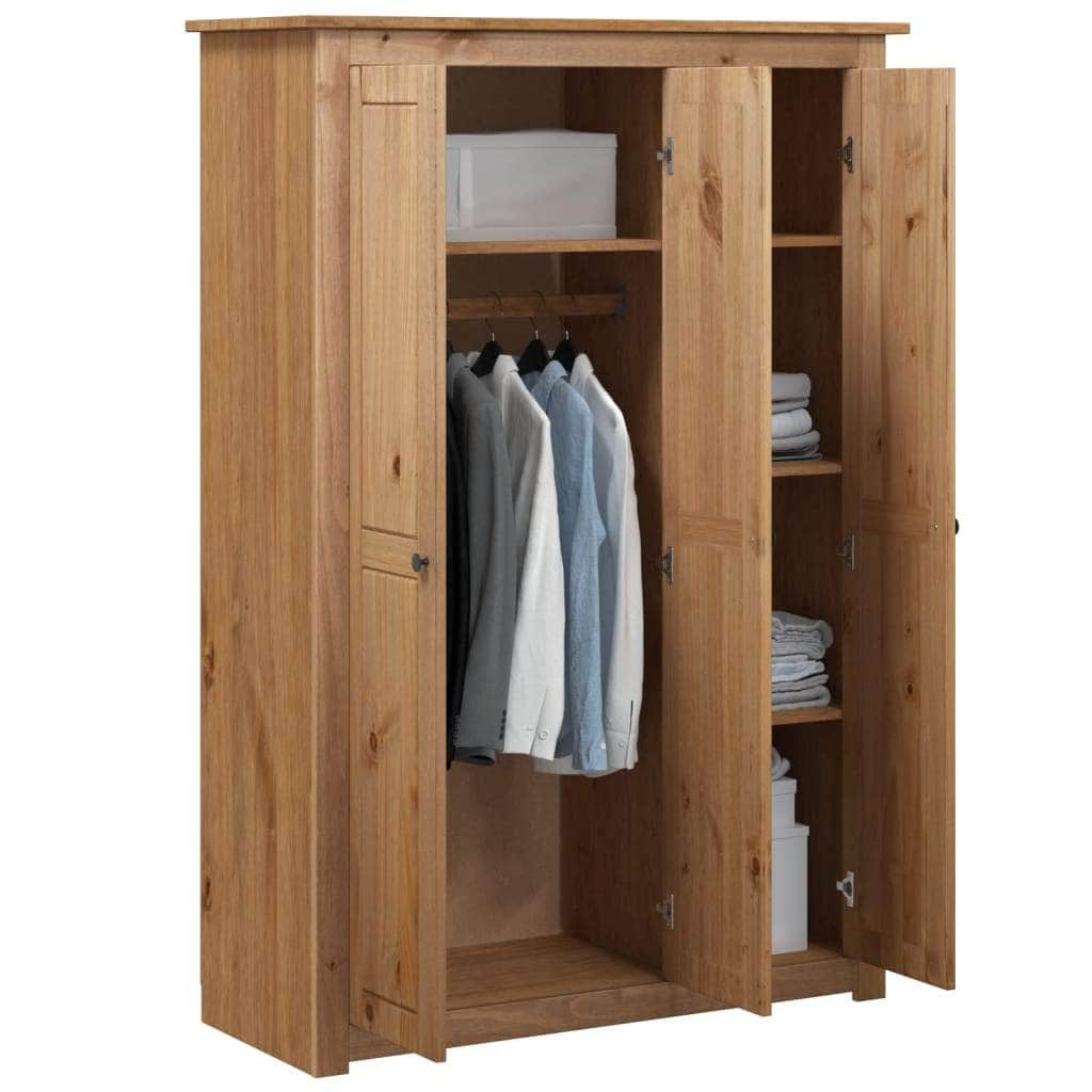 3-Door Wardrobe Pine Panama Range