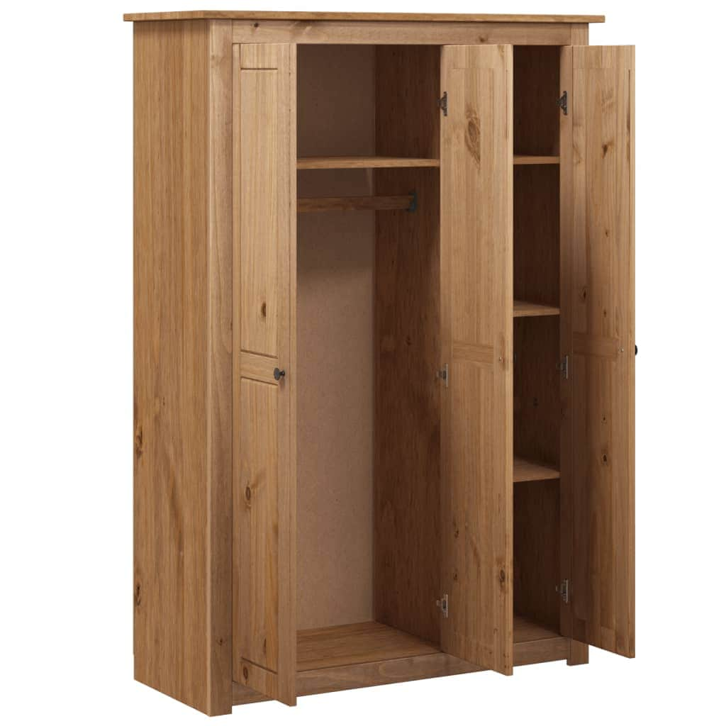 3-Door Wardrobe Pine Panama Range