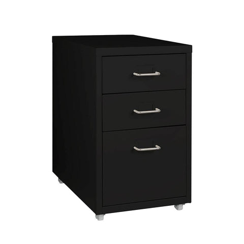 3 Drawer Office Drawers Cabinet Black