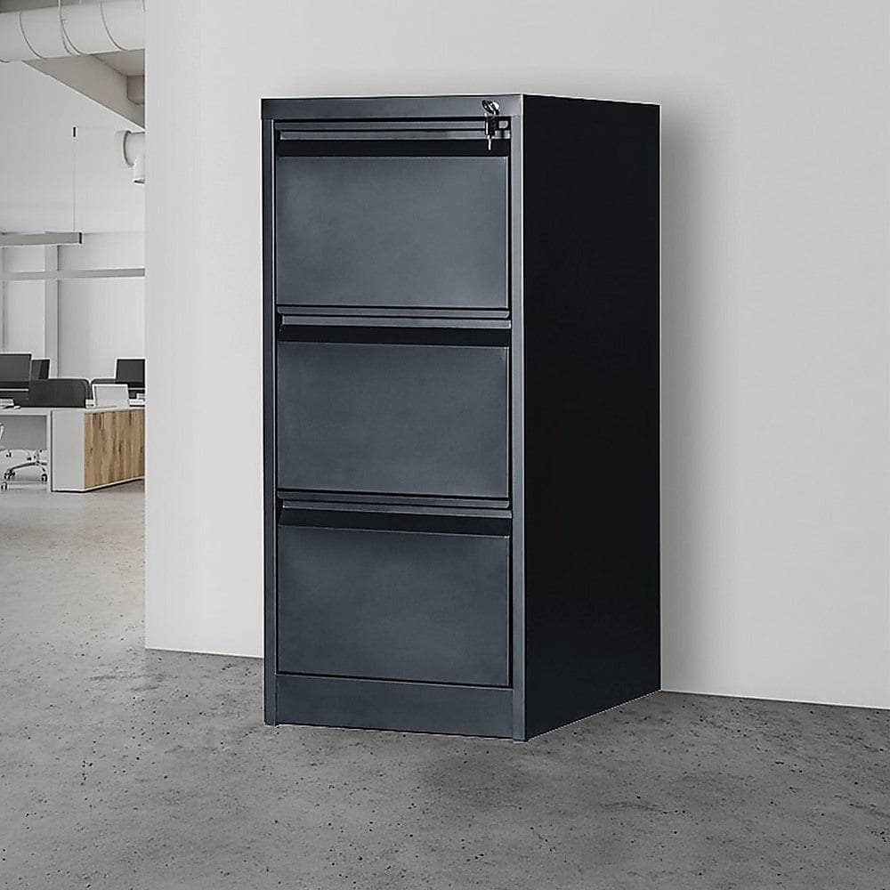 3-Drawer Shelf Office Gym Filing Storage Locker Cabinet