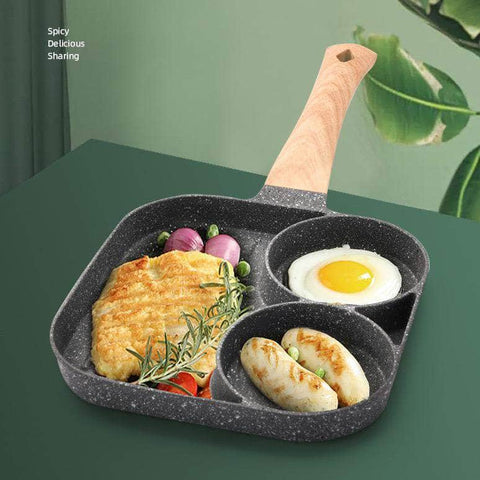 3 Hole Frying Pot Pan Non-Stick Egg Pancake