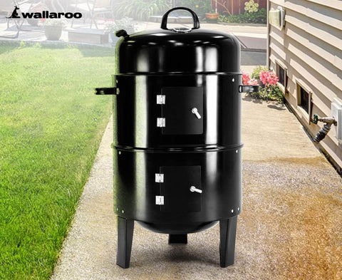 3-in-1 Charcoal BBQ Smoker