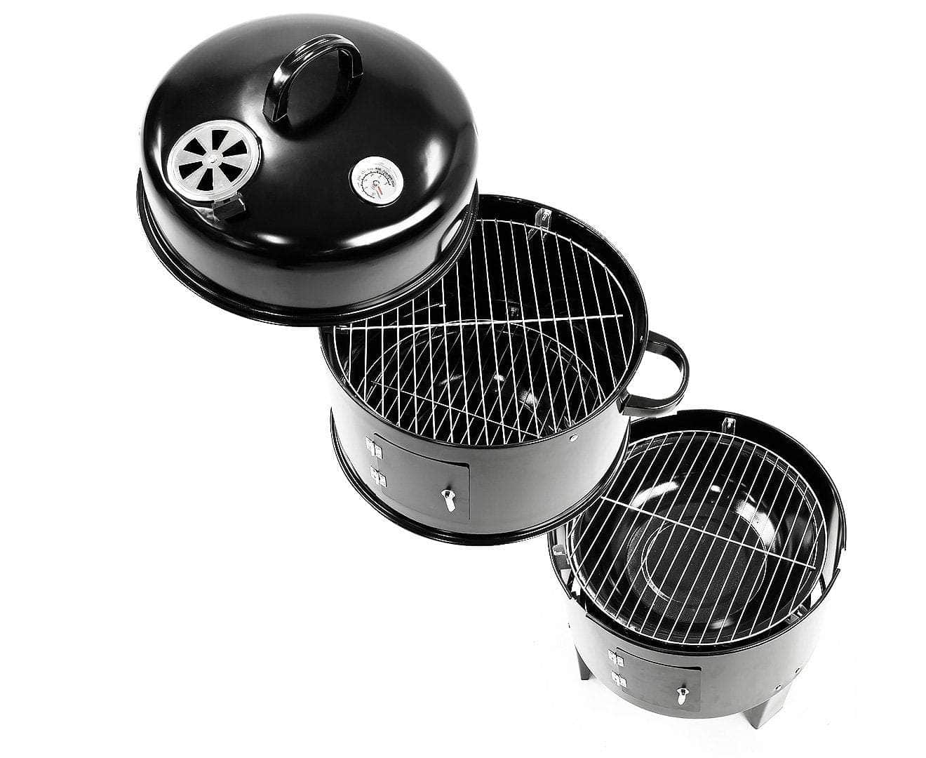 3-in-1 Charcoal BBQ Smoker