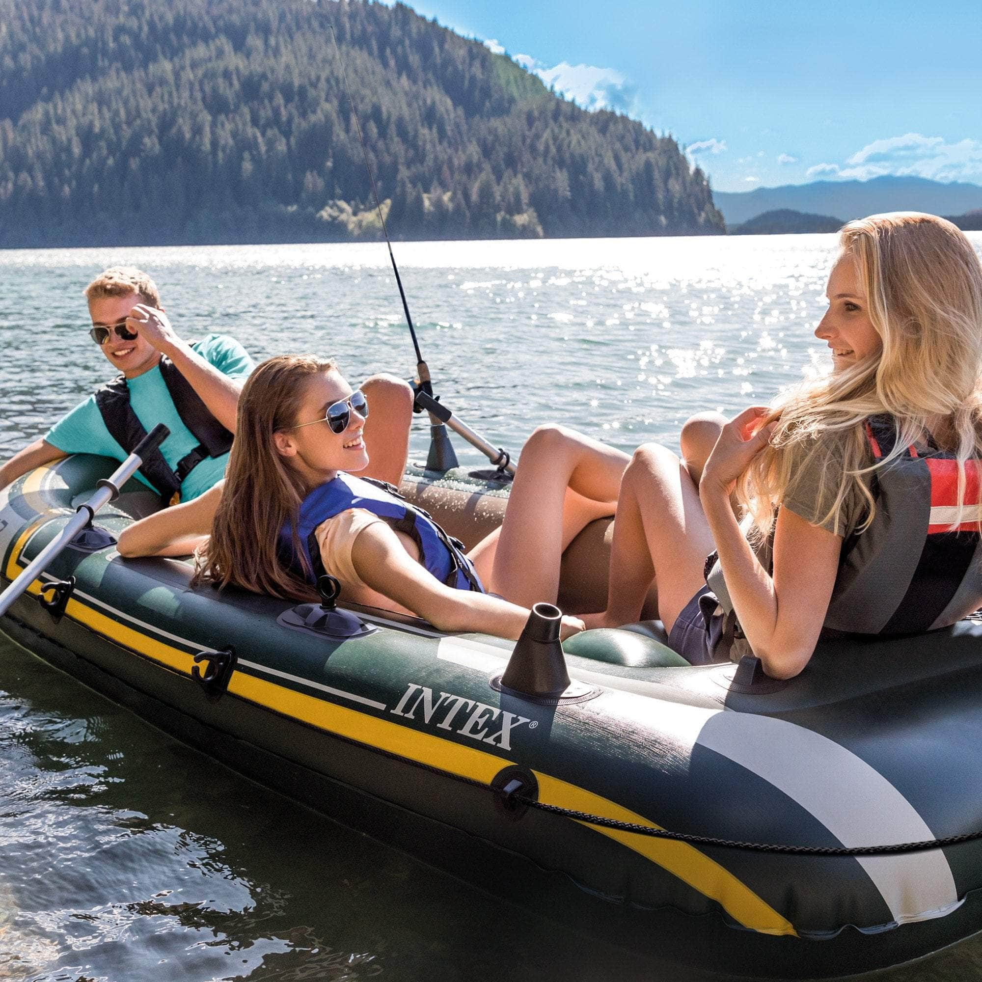 3 Inflatable Boat Set - 3-Person