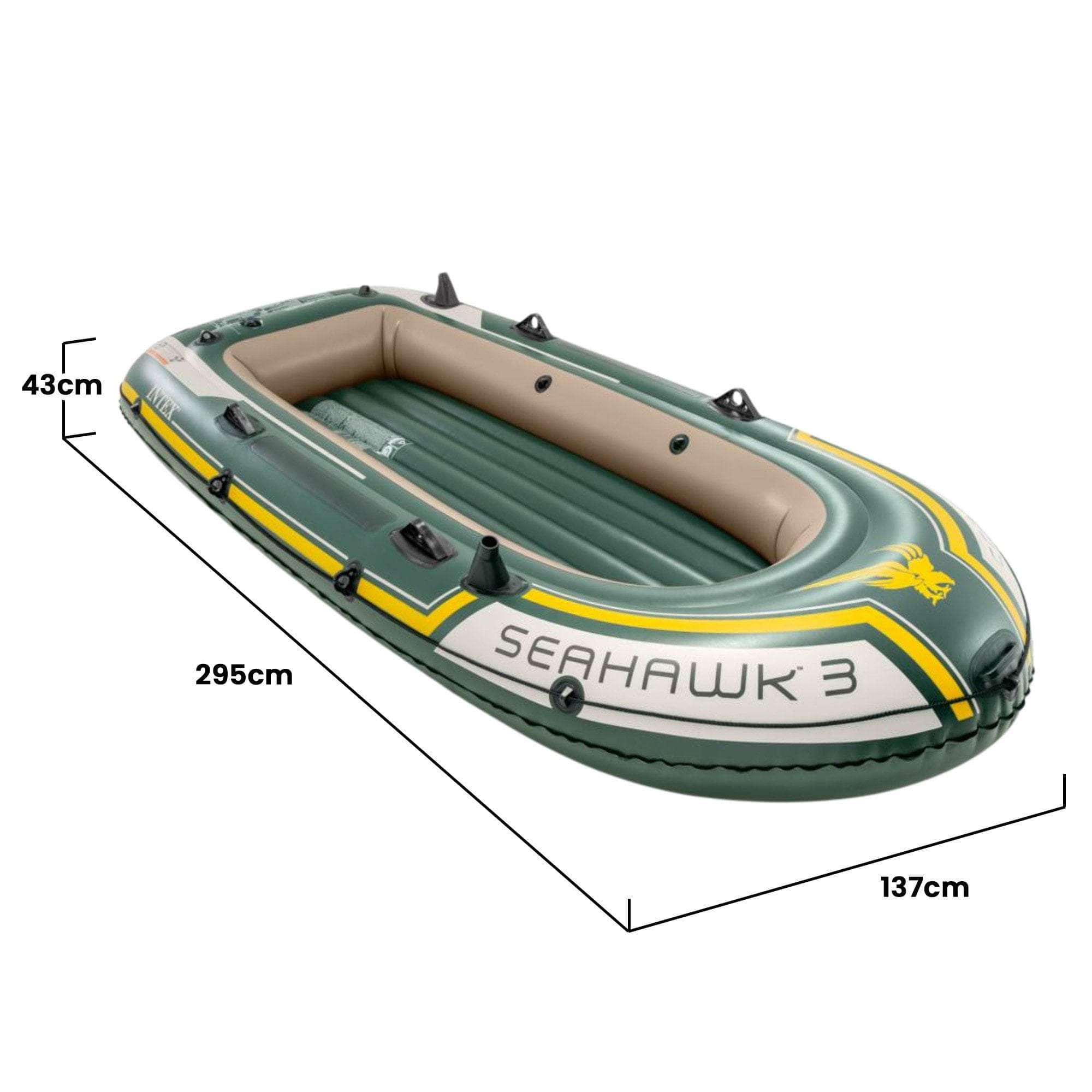 3 Inflatable Boat Set - 3-Person