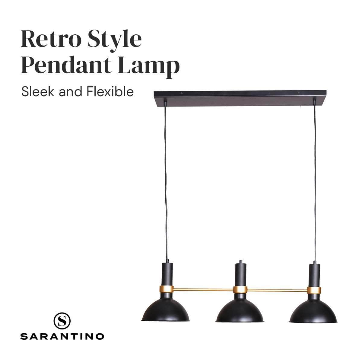 3-Light Hanging Pendant Lamp