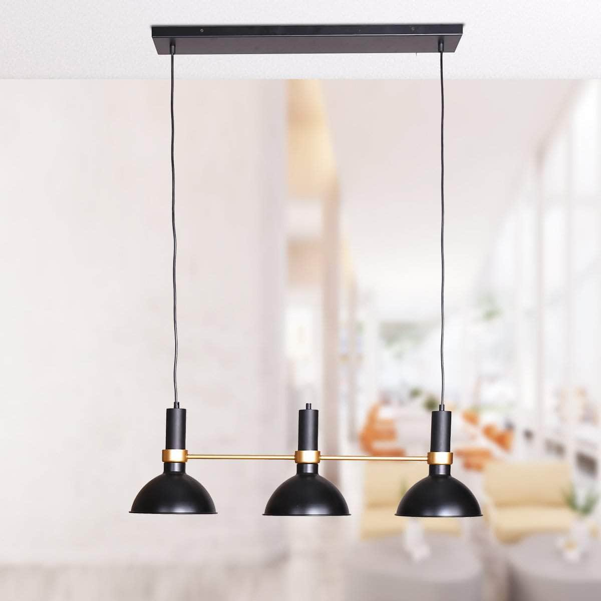 3-Light Hanging Pendant Lamp