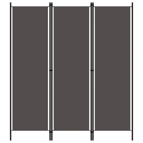 3-Panel Room Divider Anthracite