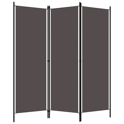 3-Panel Room Divider Anthracite