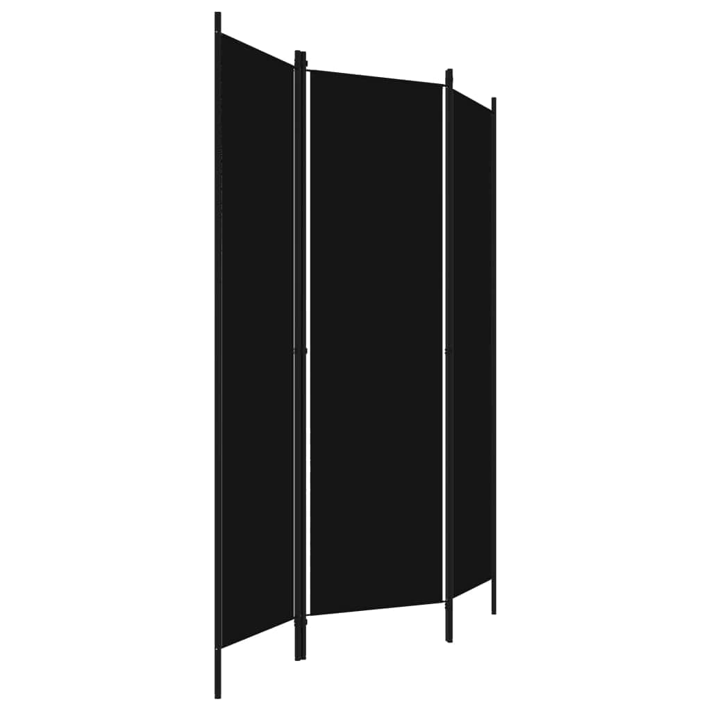 3-Panel Room Divider (Black)