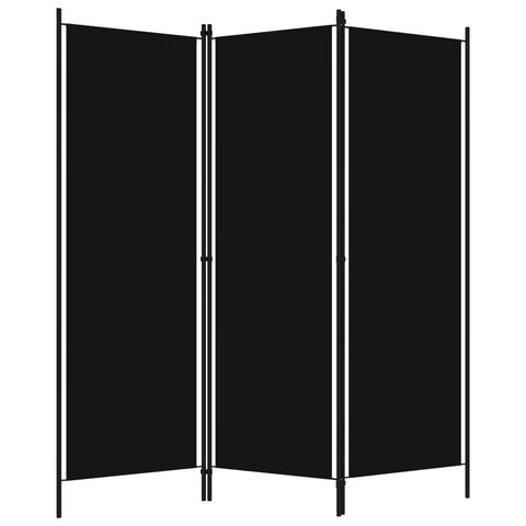 3-Panel Room Divider (Black)