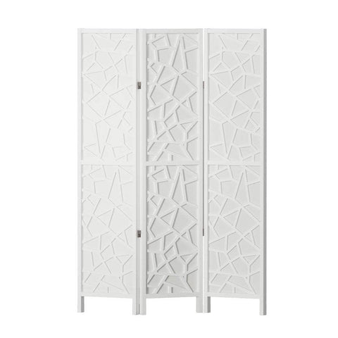 3 Panel Room Divider Screen 122X170Cm White