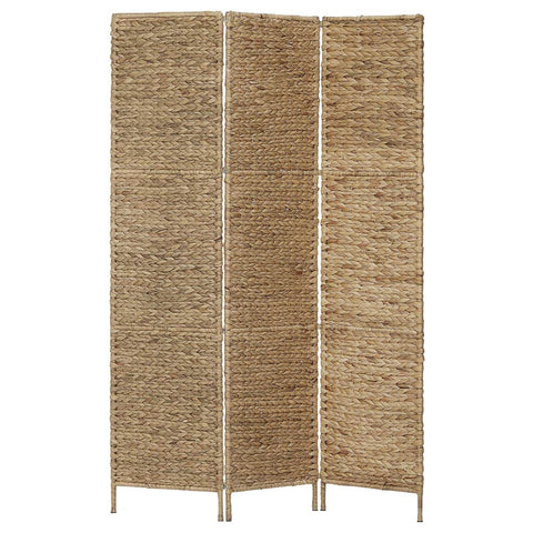 3-Panel Room Divider Water Hyacinth