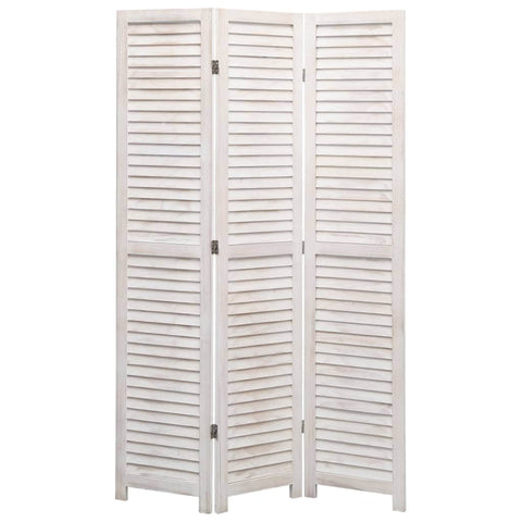 3-Panel Room Divider White