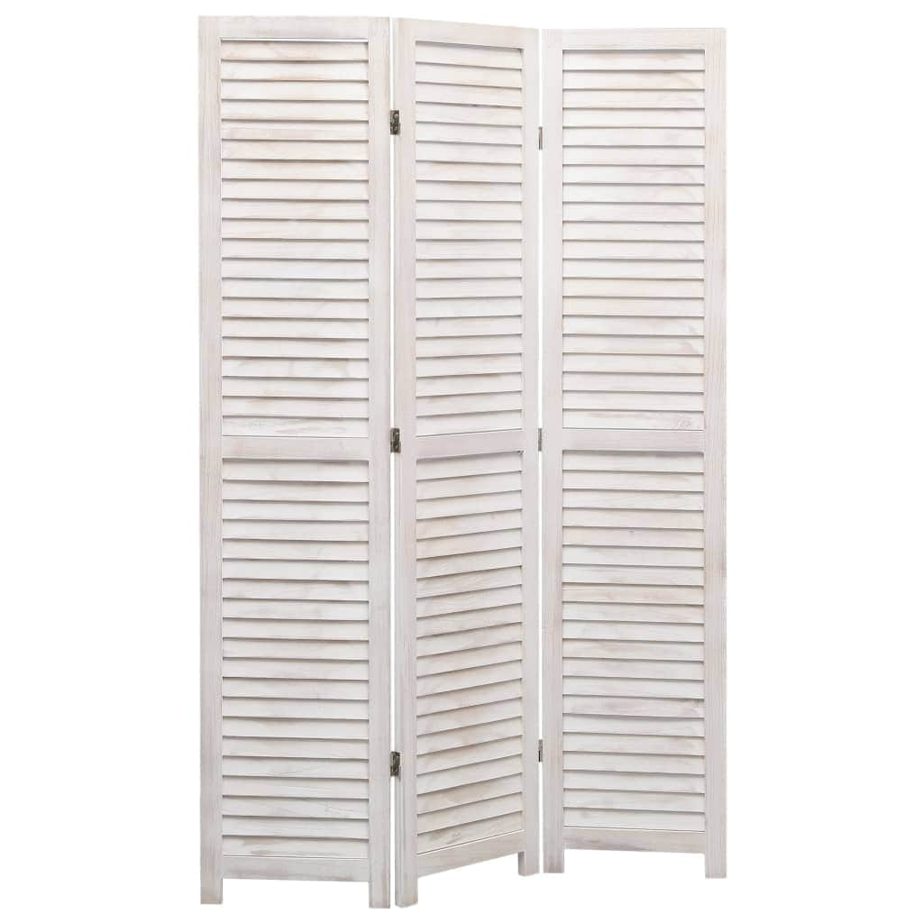 3-Panel Room Divider White