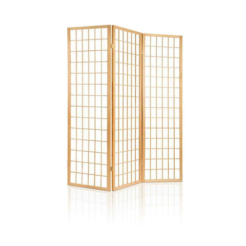 3 Panel Room Divider Screen 131X179Cm Natural