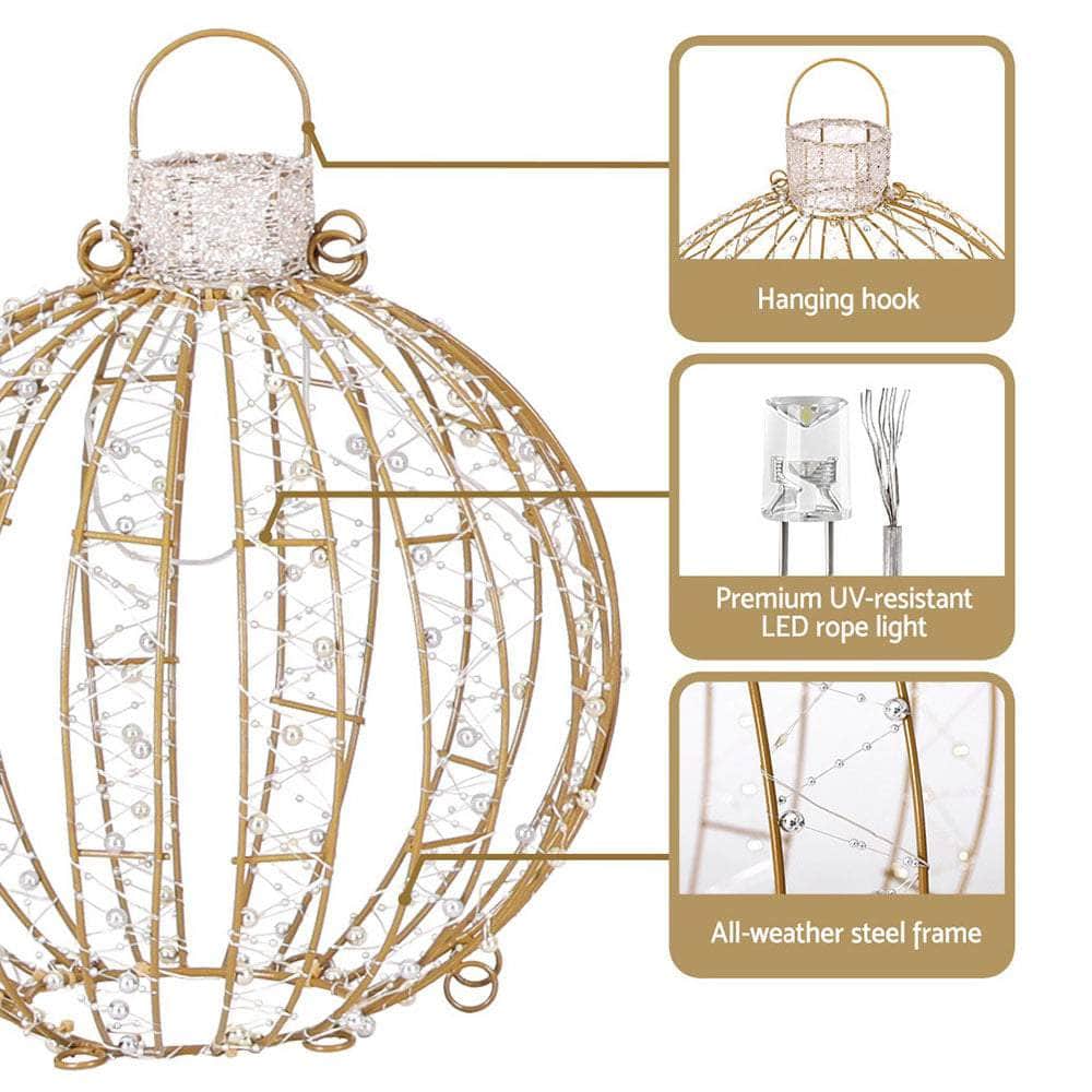 3 PCS Christmas Lights 360 LED Fairy Light Ball Decorations