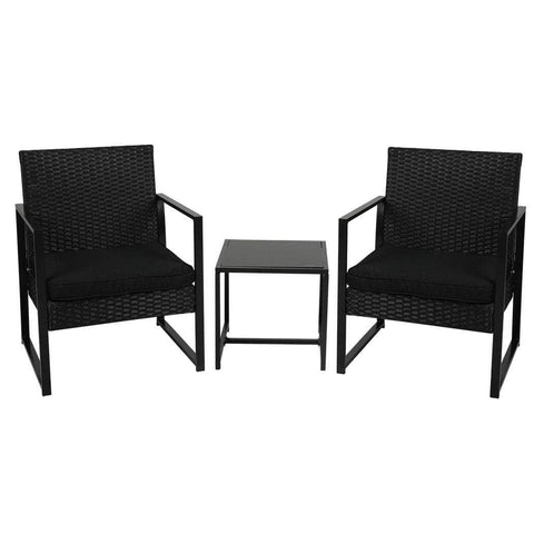 3 Pcs Outdoor Furniture Set Chair