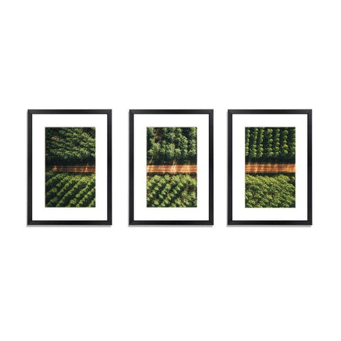 3 Pcs Photo Frame Wall Set Picture Home Decor Art Gift Present Black