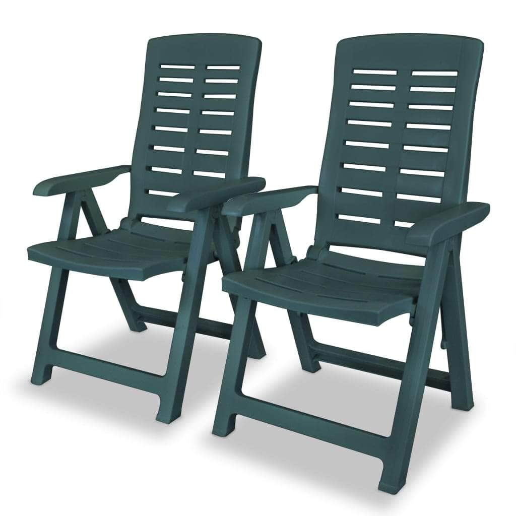 3 Piece Bistro Set Plastic Green