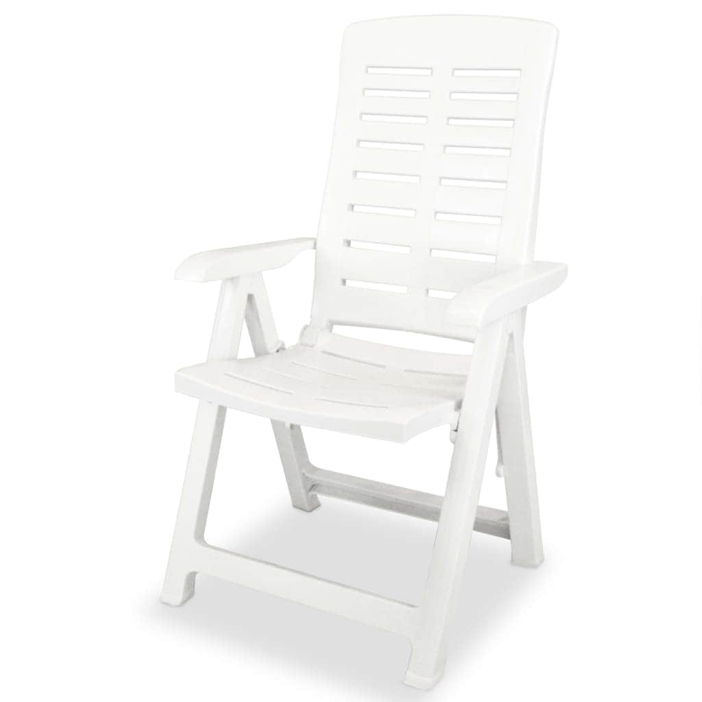 3 Piece Bistro Set Plastic White