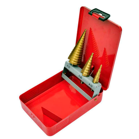 3-Piece HSS Step Drill Set